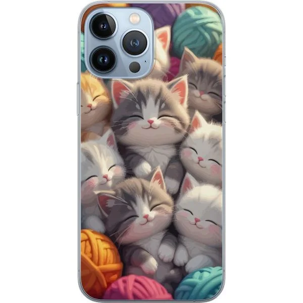 Kompatibel Mobilcover til Apple iPhone 13 Pro Max Sovande kattungar