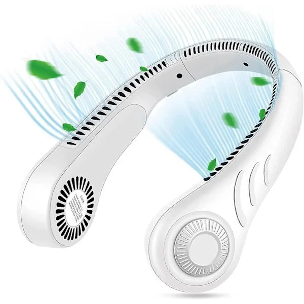 Kannettava kaulatuuletin, handsfree-kannettava tuuletin, USB-tuuletin Mini USB -kaulatuuletin ladattava (ShiKai)
