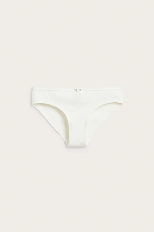 Kappahl | Sømløs brieftruser i pointelle Offwhite 134/140 | Barn