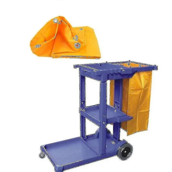 【BQ】Rengøringsvogn Rengøringsværktøj Vandtæt Vogn Opbevaringspose 40x28x69cm Gul-På lager