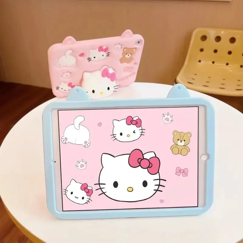 AliExpress - Dessin animé Sanrio Hello Kitty tablette support étui pour Samsung Galaxy Tab A7 A8 A9 Plus 8.7in X205 X200 10.5in housse antichoc Funda