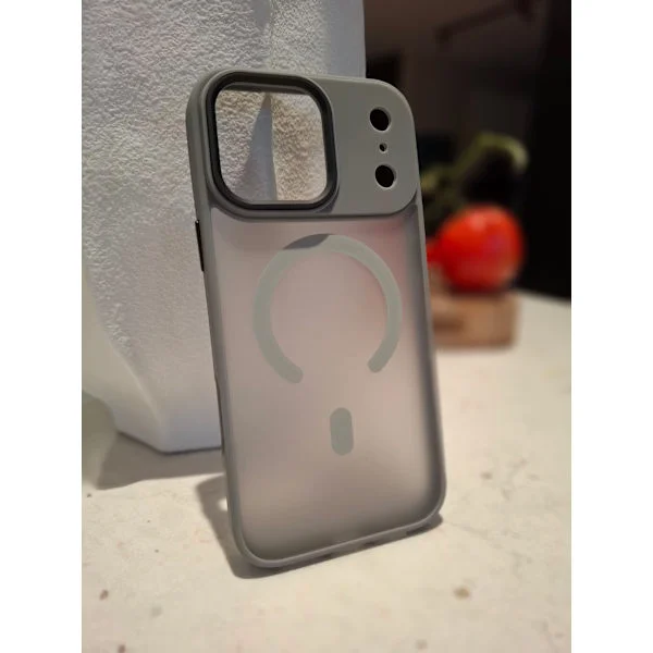 Kompatibel med iPhone 17 PRO Skal MagSafe TPU - GRÅ