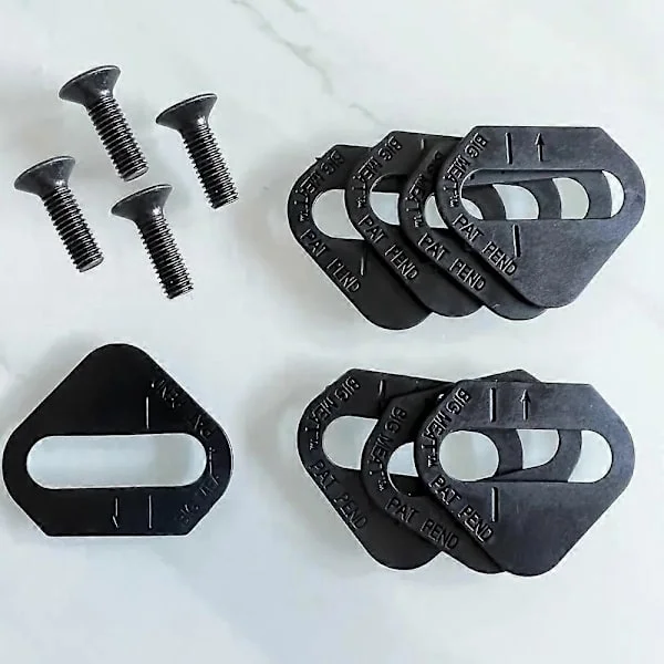 【YD】BikeFit Cleat Wedges för Shimano Road SPD-SL & MTB SPD ATAC SpeedPlay Crank Bros Cleats 8 st/förpackning Cykelanpassning
