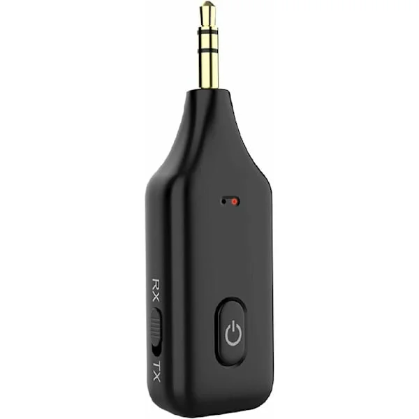 Bil Bluetooth-adapter Aux 3,5 mm Jack, Bluetooth V5.1 RX TX Transm