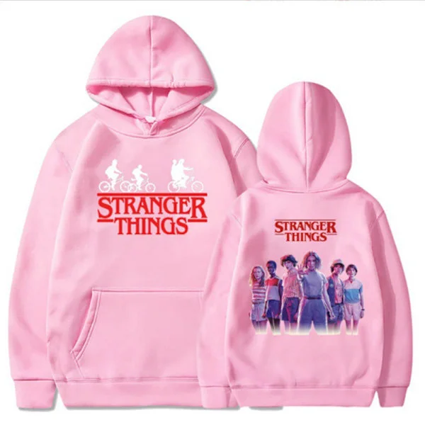 Stranger Things Hoodie Tröja Pullover Höst/Vinter gul gul L gul L gul L