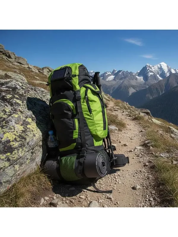 AliExpress - XXL 75 L Trekkingrucksack in Schwarz und Grün. Outdoor-Rucksäcke eignen sich zum Klettern, Wandern und Reisen.