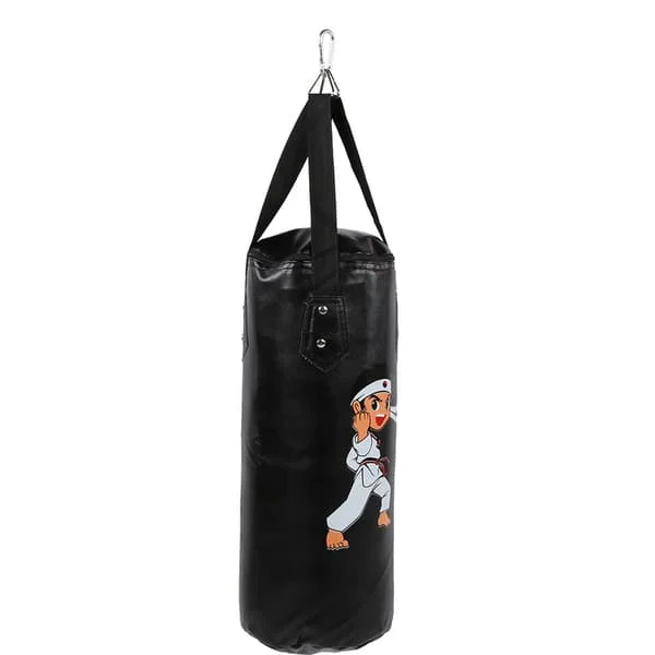 Børneboksning Sandsæk Hængende Type Kid Sanda Muay Thai Træning Hul Udstyr Sort 60cm