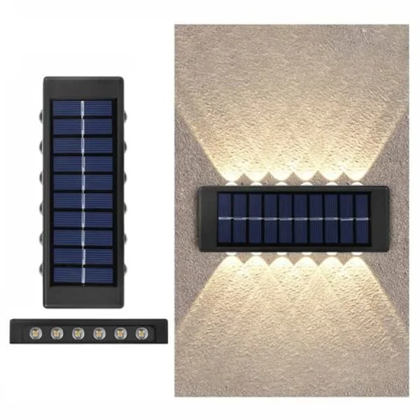 12LED Lithium Batteri Solcelle Have Lamper til Udendørs Have Dekoration
