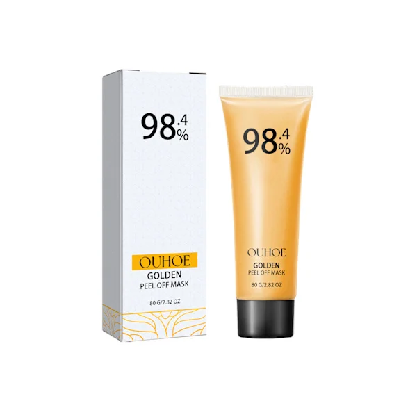 24K Guld Peel-Off Maske Renser Huden Dybt, Fjerner Hudorme og Akne, Forfiner Porer og Opstrammer Huden