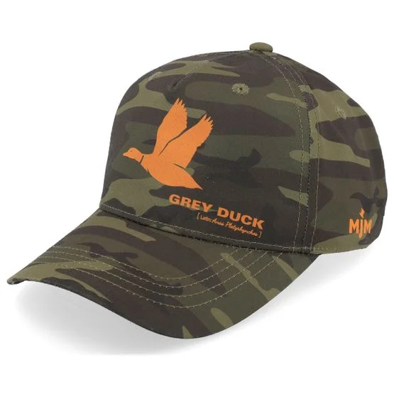 MJM Hats - Camo adjustable Caps - Grey Duck Hunting Cap Camo Green Adjustable @ Hatstore
