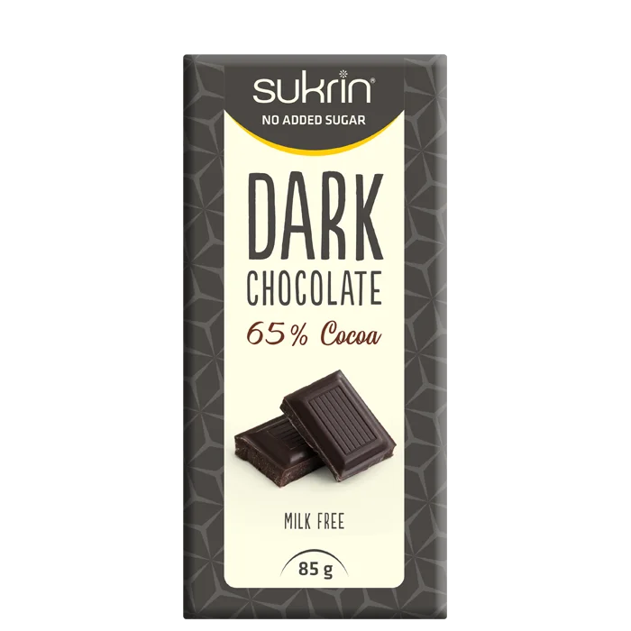 SUKRIN Mørk Sjokolade 65% 85 g