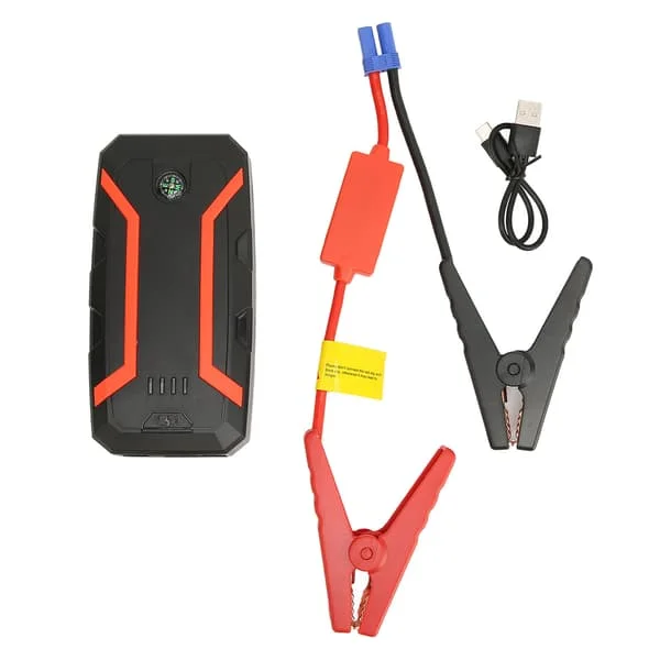 1500A Jumpstarter 12000mAh Lastbil Batteri Booster Vandtæt 3 LED-tilstande Kompaslys