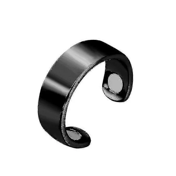 Diabetisk Blodsukkerkontrol Ring Blodsukkermåler Diabetes Monitor Sund Blodsukkermåler Sort