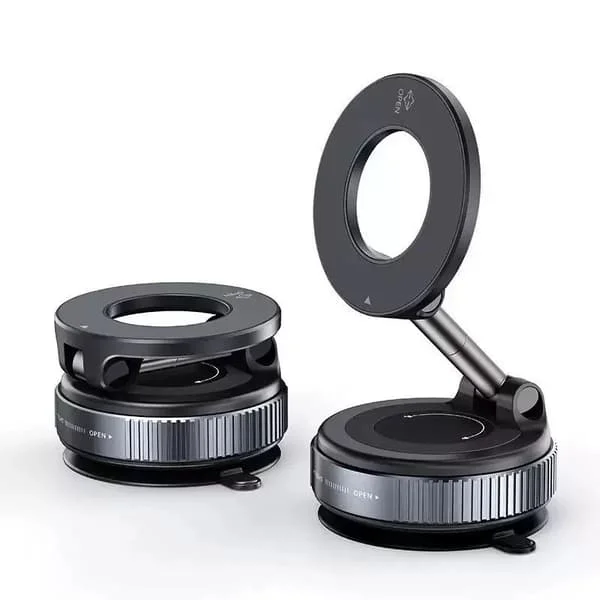 (SC) Upgraded Magnetic Vacuum Car Phone Holder 360° Reinforced 43kg Super Strong MagSafe Holder for Your Car/Gym/Mirror Mount for iPhone and Android
