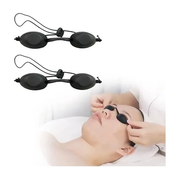 Skyddsglasögon Mjuk Silikon Hållbar Bekväm Svart Ergonomiskt Ögonskydd Skyddsglasögon Ljusterapi Skyddsglasögon 2-pack
