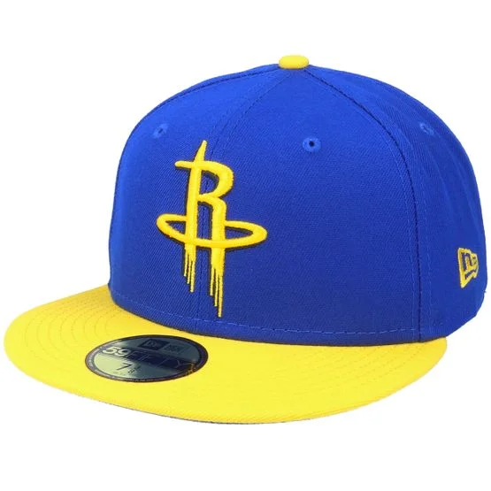 New Era - Houston Rockets 59Fifty All-Star Game Colorpack Blue/Yellow Fitted Fitted Blue Cap - NBA @ Hatstore
