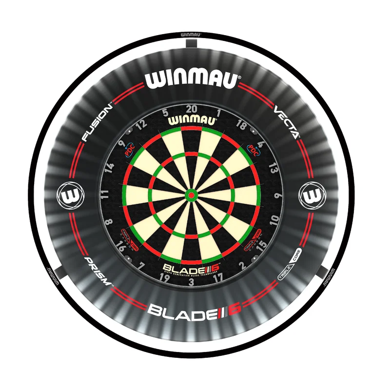 Plasma dartbord licht & zwarte Proline surround bundel | Winmau
