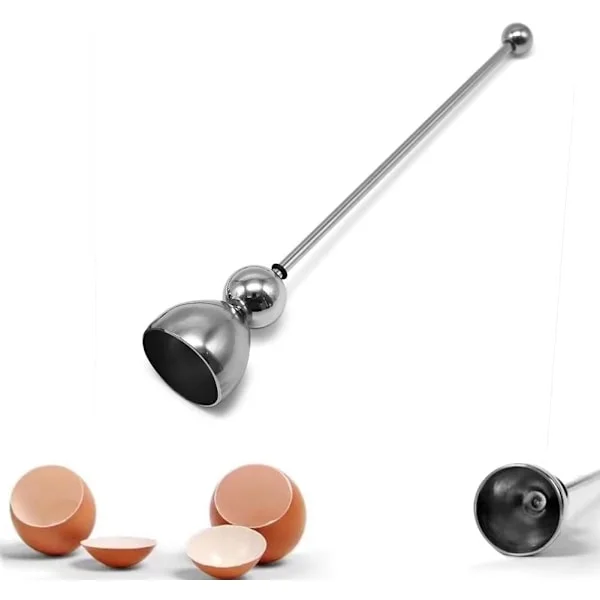 Egg Cracker - German Egg Cracker, Bowl Opener, Top Tool, Soft-Boiled Cutter, Kitchen Utensil for Raw, Hard, or Soft-Boiled Food