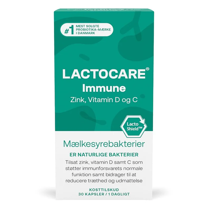 3 for 2 - Lactocare Immune Mælkesyrebakterier 30 kapsler, Helse & Madvarer, Kosttilskud, Immunforsvar