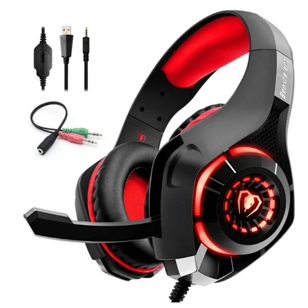 Headphones with Microphone for PS4 PS5 PC Xbox Series Deep Gaming Headset