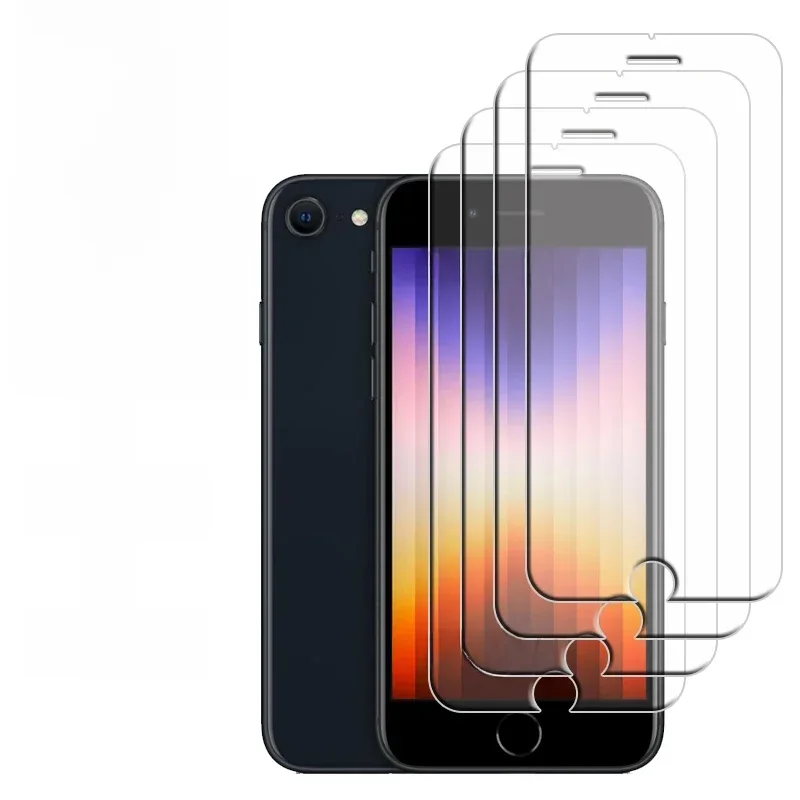 AliExpress - 4/3/2/1 pièces pour iPhone SE 2022 verre iPhone SE 2022 2020 7 8 Plus verre 9H HD couverture transparente protecteur d'écran iPhone SE 