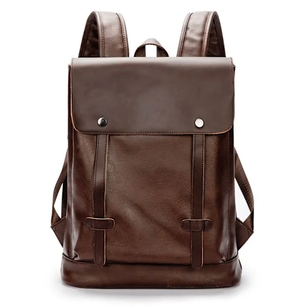 Laptop backpack daypack school bag travel bag for work leather retro