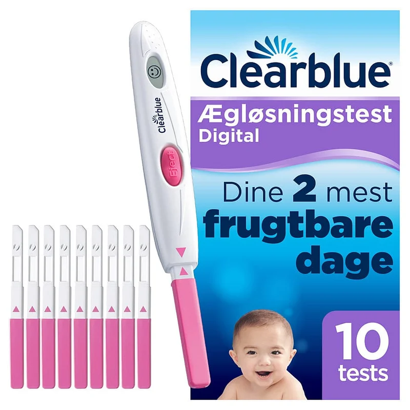Clearblue Ægløsningstest 10 stk, Medicin & Pleje, Hjemmetests, Ægløsningstests
