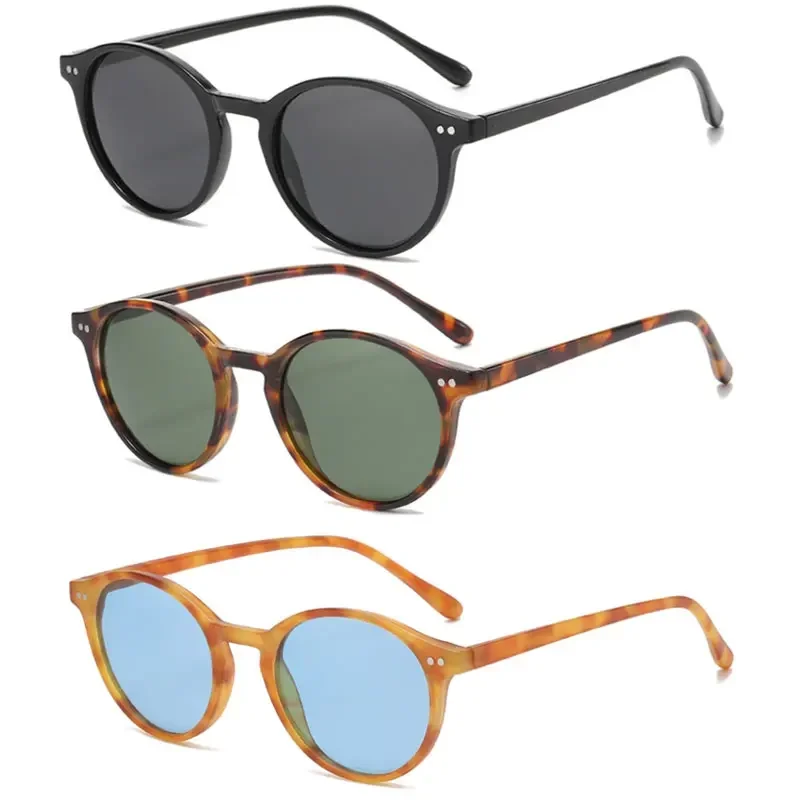 AliExpress - Lunettes de soleil polarisées rondes rétro pour hommes et femmes, monture léopard classique, mode noire, lunettes de conduite pour hommes