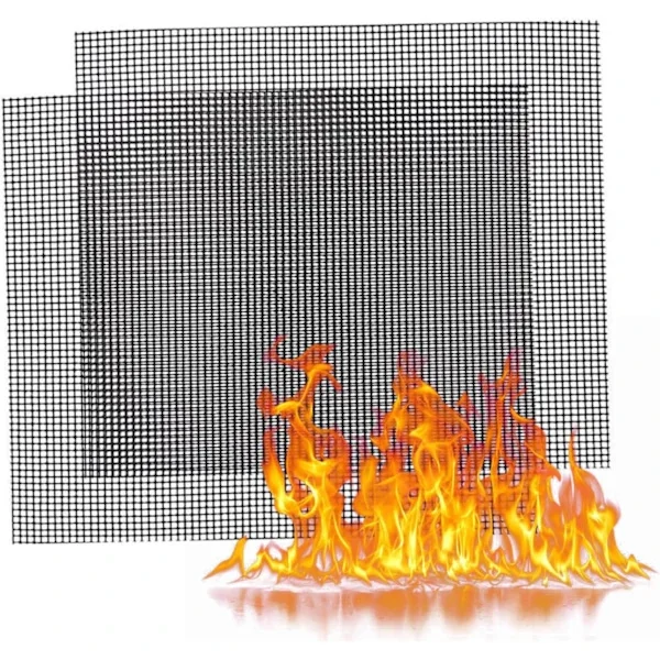 /EA/ Grill Bakmatta 2 st 40 * 30 cm Perforerad Bakmatta Ugn Glasfiberark - Återanvändbar & Professionell (2 ST)