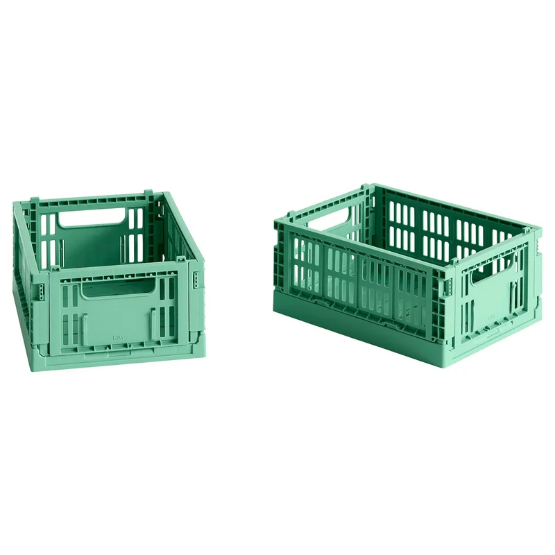 Hay Colour Crate opbevaringskasse mini dark mint, 2 stk. | KitchenOne