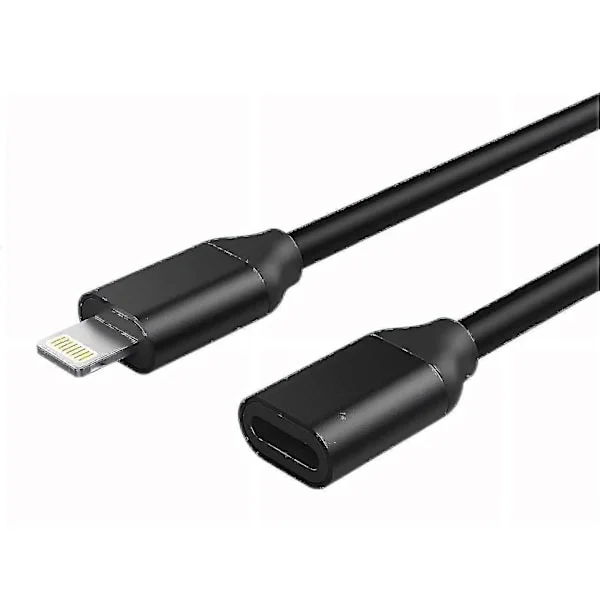 Lightning Forlængerkabel 1,8 m til iPhone iPad, Apple MFi Certificeret iPhone Forlængerledning Hun til Han Stik Overfør Audio Video Musik Data