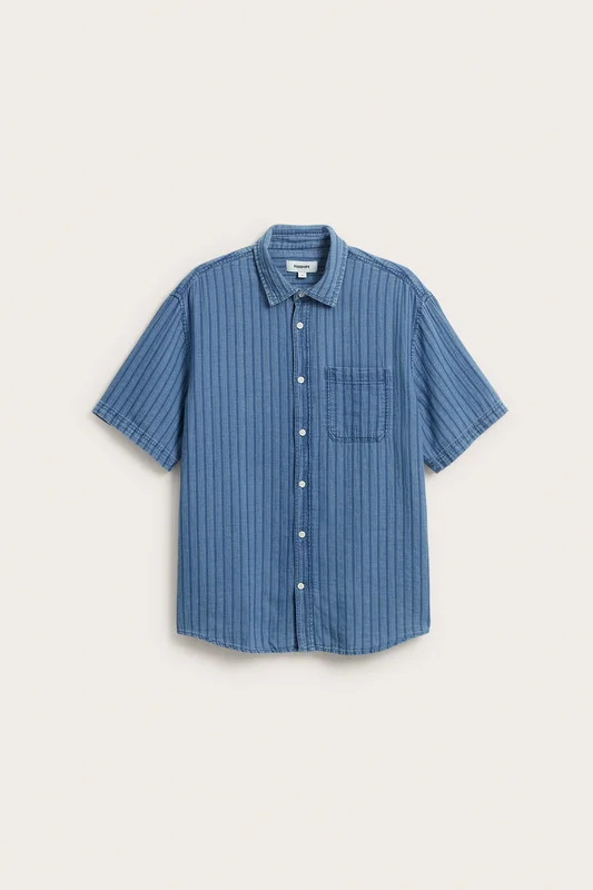 Kappahl | Lyhythihainen farkkupaita Vaalea denim 2XL | Miehet