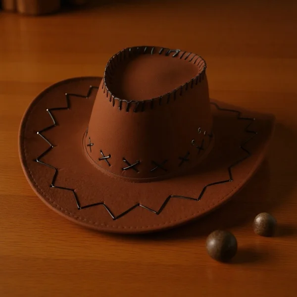 Hatt Keps Gräsmark Unisex Solskydd Hatt Mongolisk Cowboy Vuxen Baseball Kepsar Hatt för Kvinnor Läder Outback Hatt (Mörk Kaffe)