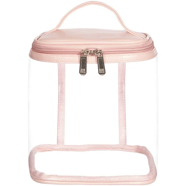 【DENGTU】Transparent Cosmetic Bag with Design, Waterproof Clear Makeup Bag with Practical Inner Pocket, Versatile for Travel or Daily Use