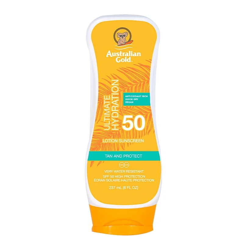 Spar 25% • Køb 2, Australian Gold Solcreme Ultimate Hydration Lotion SPF 50 237 ml, Hudpleje, Solcreme, Solcreme Til Ansigtet