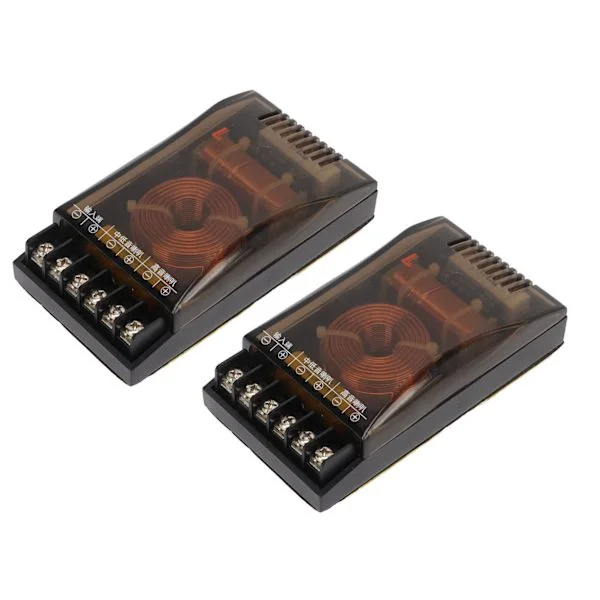 2-veis bilstereodeler Universal 120W 12V Bassforsterker Lydfrekvensdeler