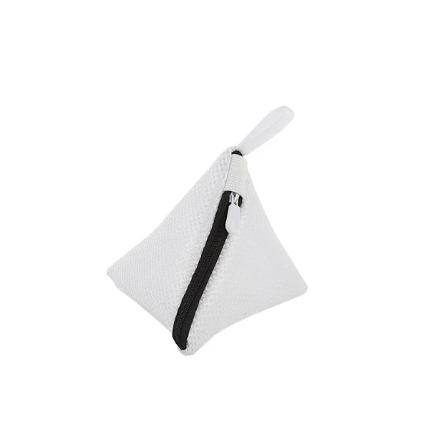 Mini Laundry Bag - 12x12cm Polyester Mesh Delicates Bag - Zippered Underwear Protector for Washing Machine