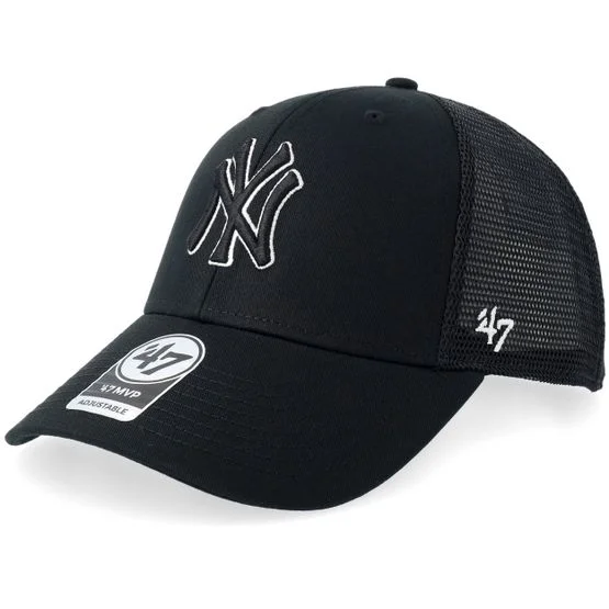 47 Brand - MLB Schwarz trucker Cap - New York Yankees Branson Mvp Black Trucker @ Hatstore