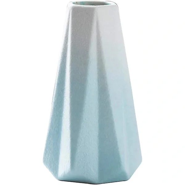 Moderne Elegant Geometrisk Porselenskeramikkvase for Stue, Kjøkken, Bord, Hjem, Kontor