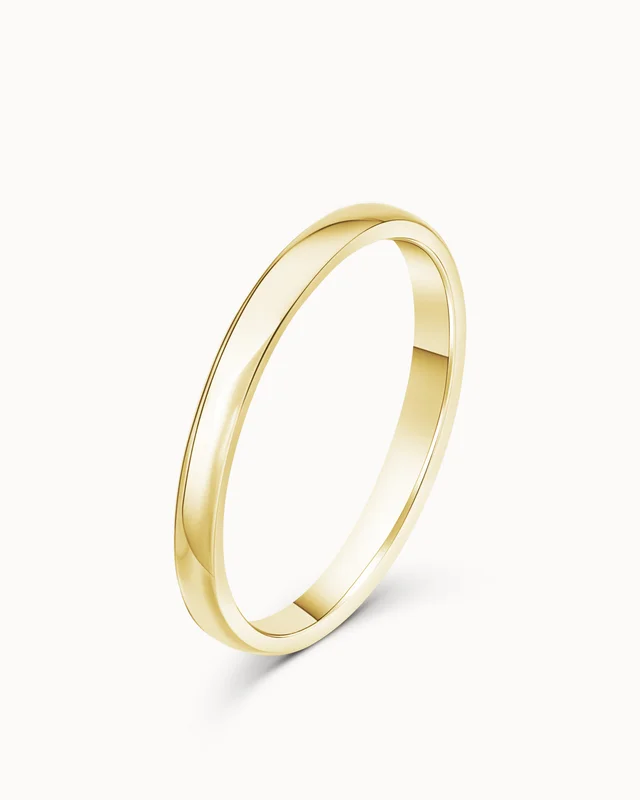 Gladde ring voor haar Marie 18K geelgoud - verlovingsringen en Trouwringen van Vanbruun