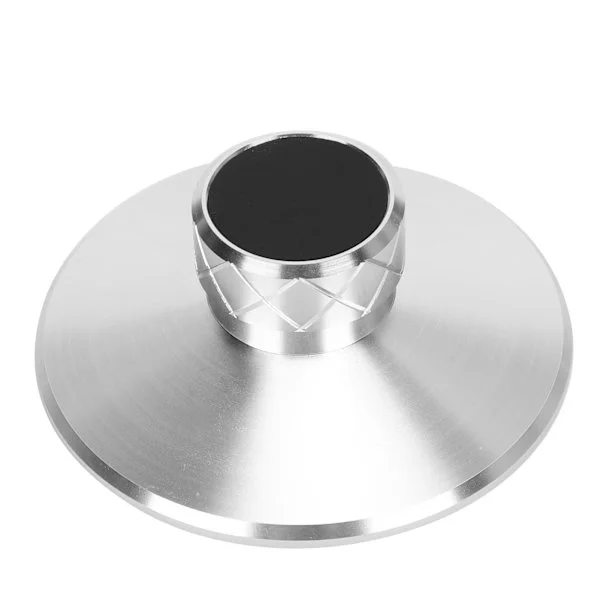 LP113 Aluminiumlegering Silver Vinyl Record Viktklämma Stabilisator för Skivspelare LP Spelare Skiva