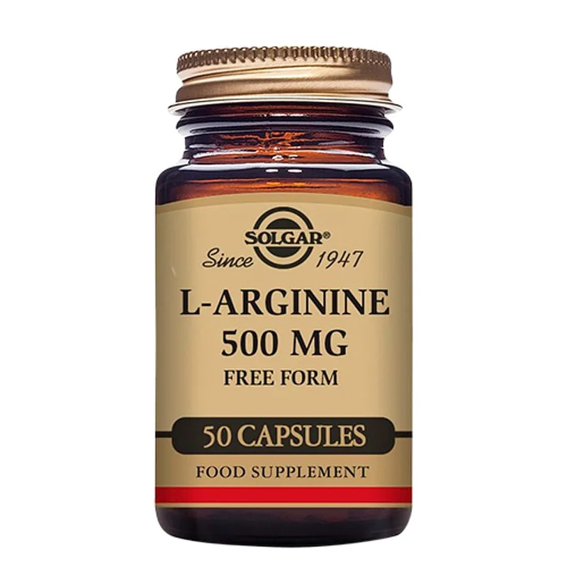 Solgar L-Arginin 500mg 50 kaps., Helse & Madvarer, Kosttilskud, Øvrige Kosttilskud
