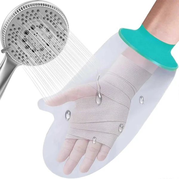 Duschhandske Vattentätt Gips Skydd Handske Återanvändbart Duschskydd För Handled Fingrar Gips Och Förband Mjuk