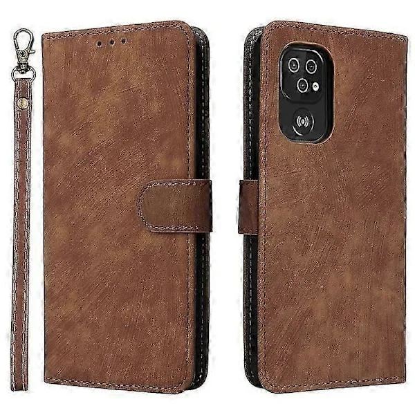 For Doro 8100 / 8200 Deksel Lommebok RFID PU-skinn Telefondeksel Stativ med Stropp