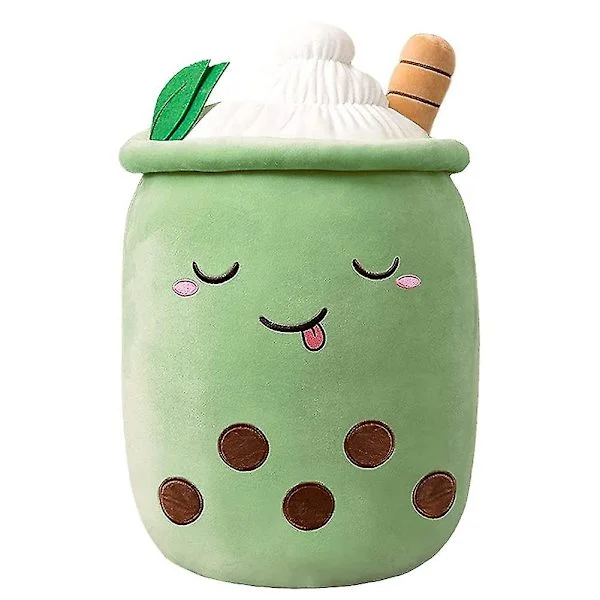 Bubble Tea Plyschleksak Bedårande Bubble Pearl Mjölkig Gosig Kudde Barn Kram Kudde Gåva 24cm