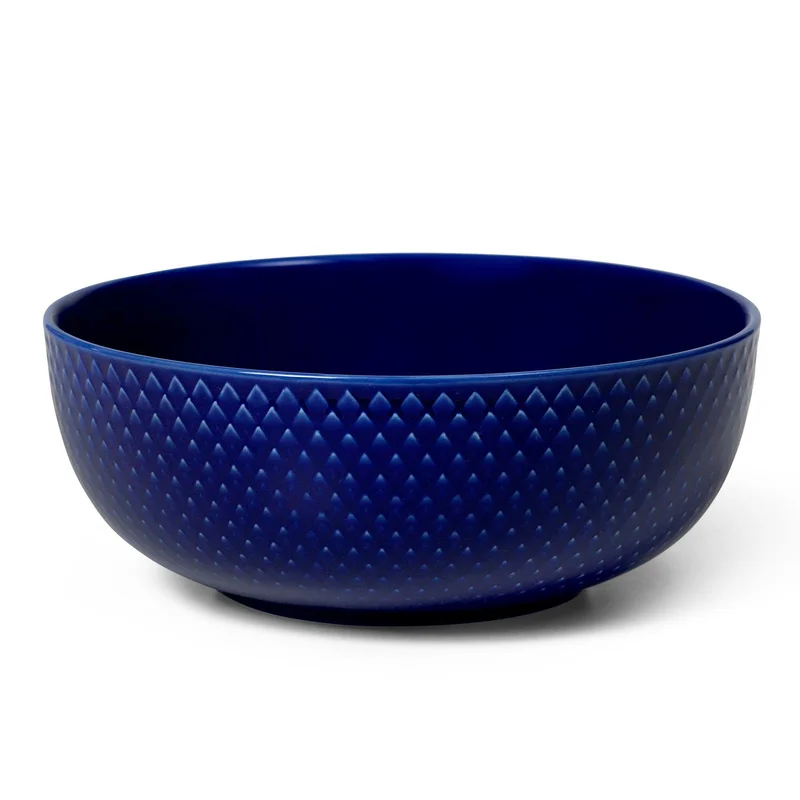 Lyngby porcelæn Rhombe color skål Ø15,5 cm, mørkeblå | KitchenOne
