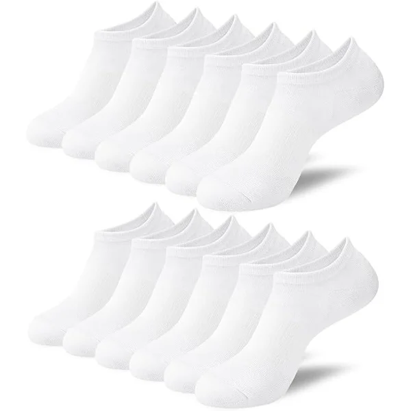 Träningsstrumpor i bambu för dam och herr, osynliga ankelstrumpor lågt skurna halkfria liners multipack vardagsstrumpor