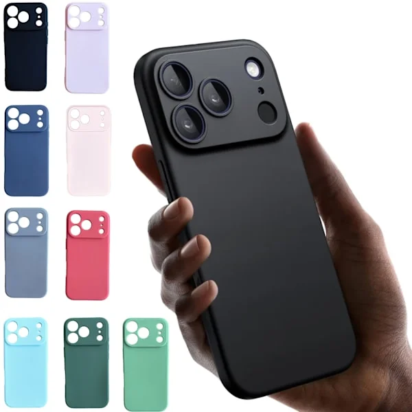 Silikon TPU skal Iphone 17 Pro fodral mobilskal -