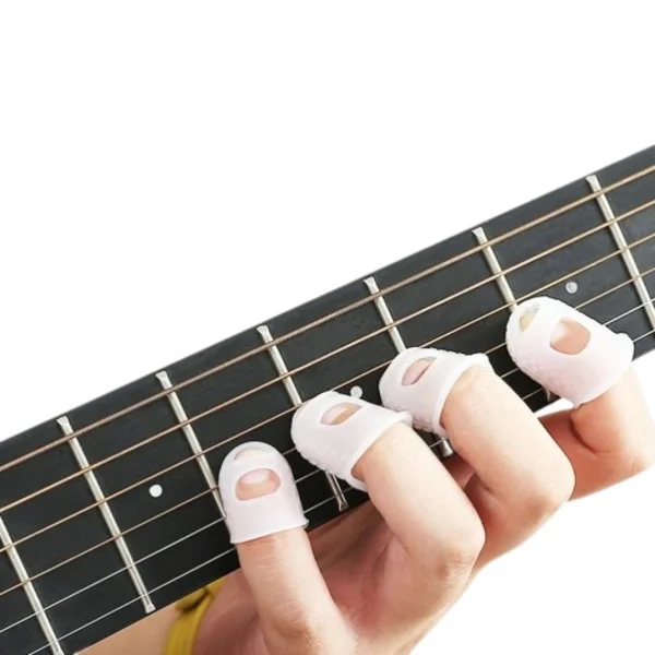 Guitar fingerbeskytter silikone 25 stk Transparent
