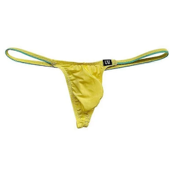 Herr Ice Silk Tanga Mini Micro Bikini G-string Baddräkt Tanga Underbyxor Låg Midja Manlig Sexig Strandkläder Solbad T-back Trosa Underkläder